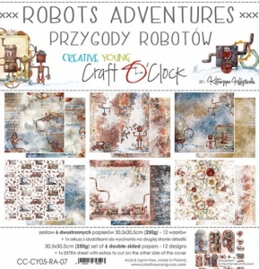 Craft O'Clock 12x12 Paper Pack - Robots Adventures
